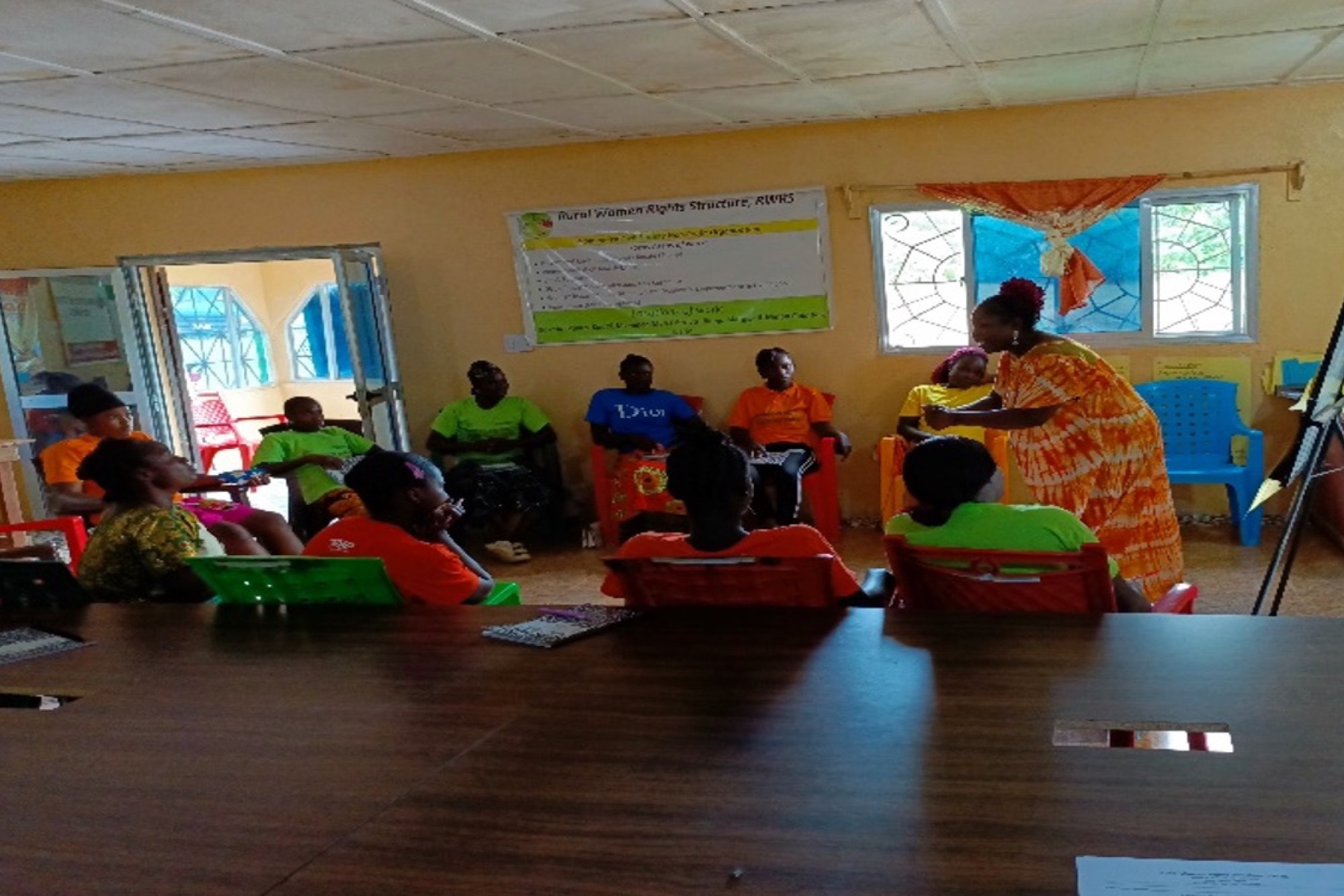 Young Adult Woman Making Business Presentation